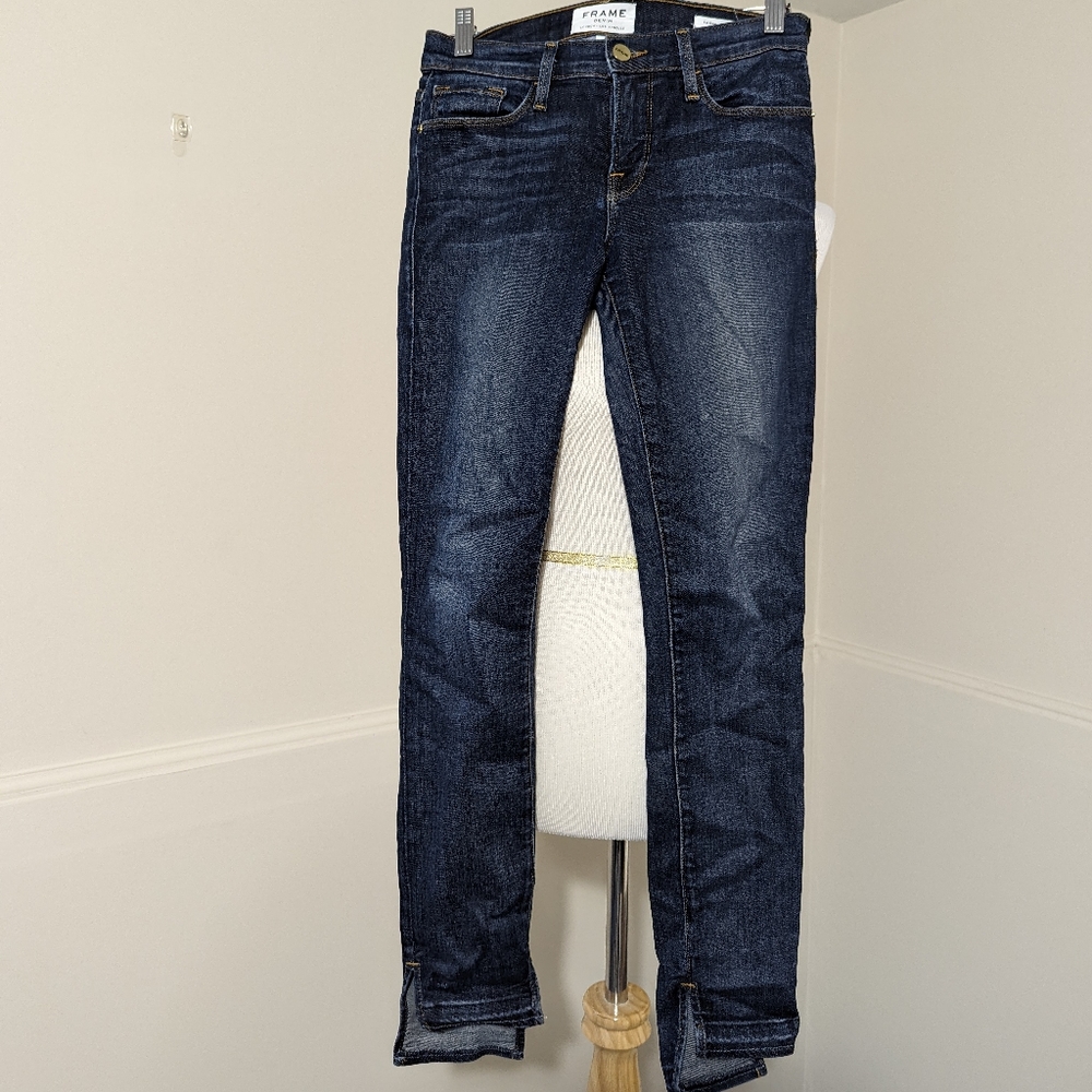 Frame Le Skinny de Jeanne Anchor Step Hem Size 25